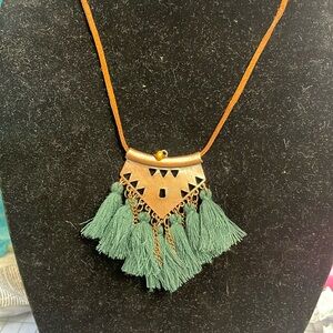 Bohemian tassel necklace